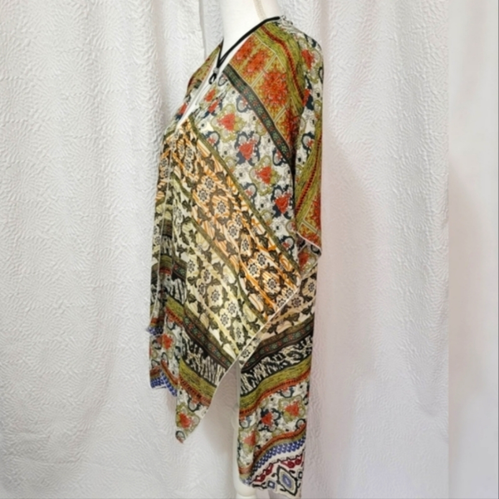 2/$30 🌾Live 4 TRUTH Kimono Boho Sheer Jacket - Picture 4 of 9
